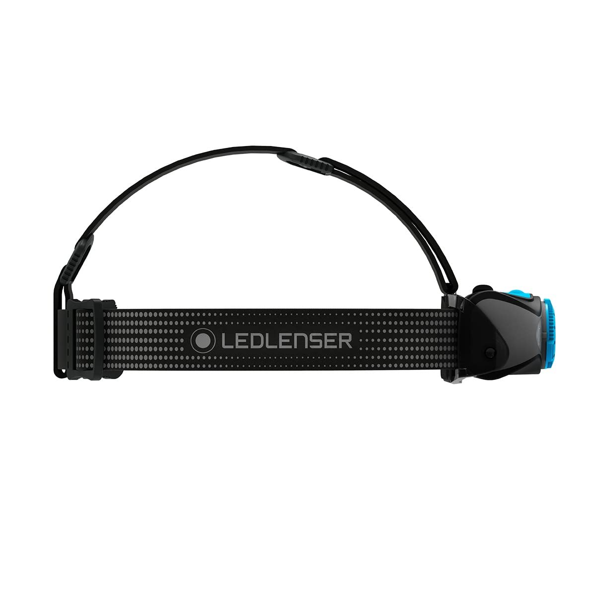Ledlenser Linterna frontal LED para exteriores MH7, negro/azul, recargable con batería, 600 lúmenes, enfocable, duración lumínica de hasta 60h, luz roja, con 2 pilas AA, bloqueo de transporte