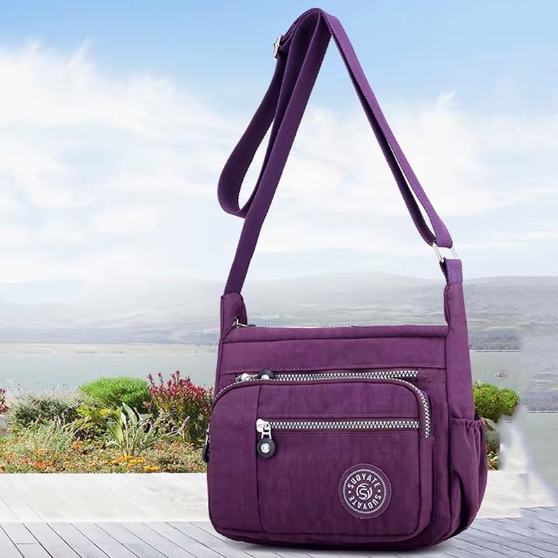 Image of ketmart Crossbody Bags Waterproof for Women Handbags Shoulder Bag with Adjustable Strap Women's Crossbody Purses polyester Fabric.