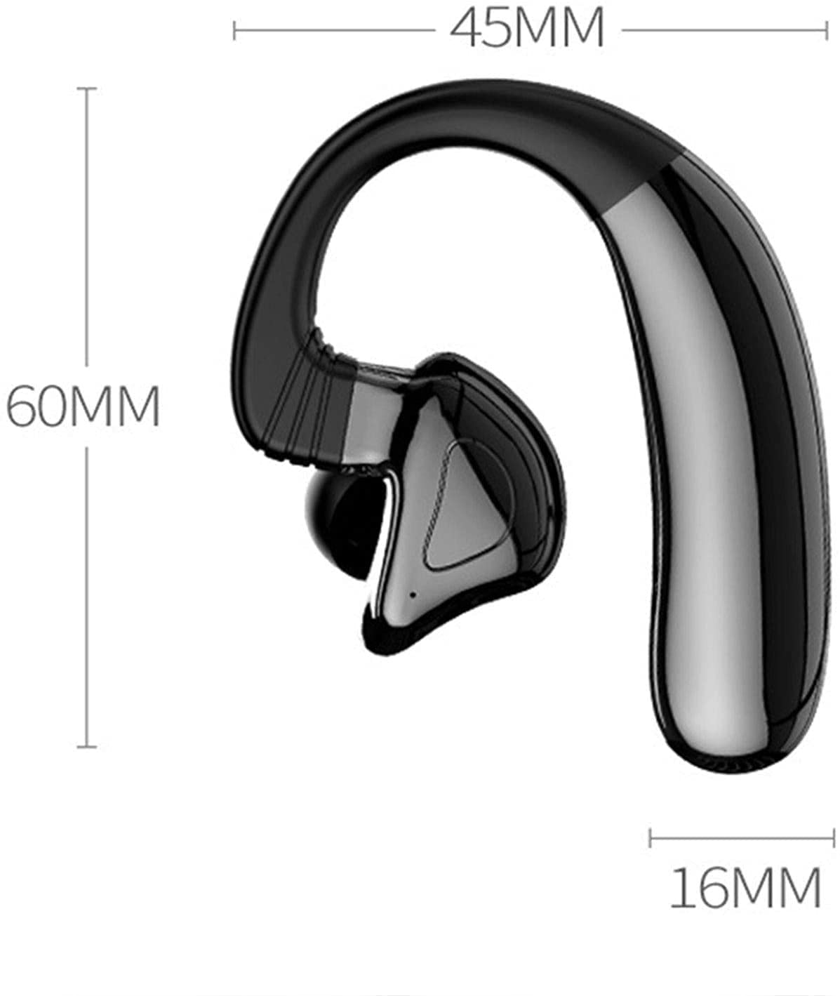 Auricolari wireless per sport e corsa, auricolari Bluetooth 5 in-ear cuffie wireless IPX5 resistenza al sudore con microfono, batteria integrata per allenamento, palestra, sport, nero
