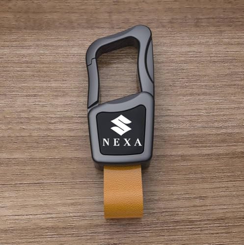 Image of GREENWORLD Premium Scratch-Proof Keychain /Keyring with Car Brand Name Logo | Durable Metal Keyring for Cars & Bikes with 2 Color Strap