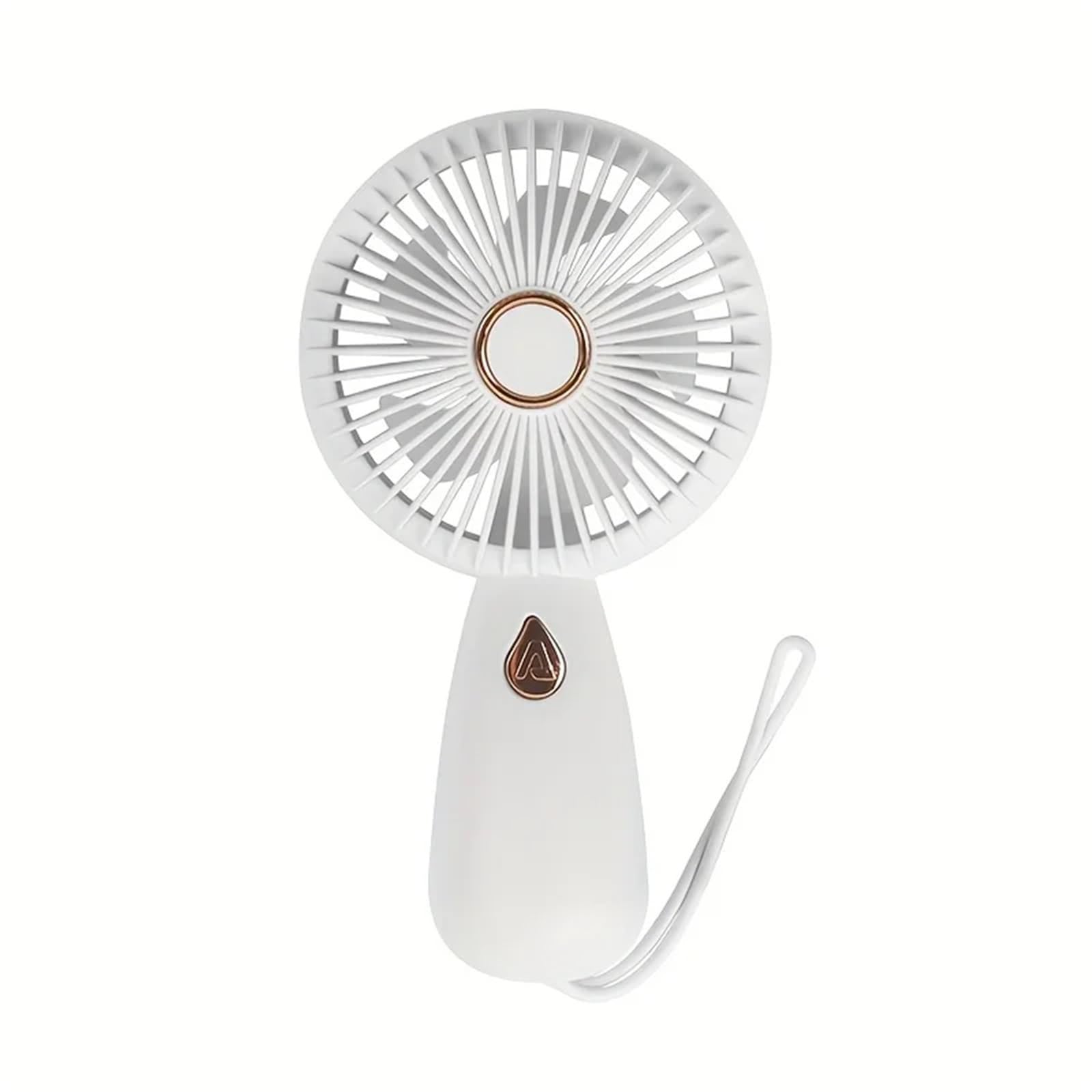 UDPOIUYT Hand Held Fan, Small Wearable Handheld Cooling Fan, Indoor Outdoor, Multicolor(White)
