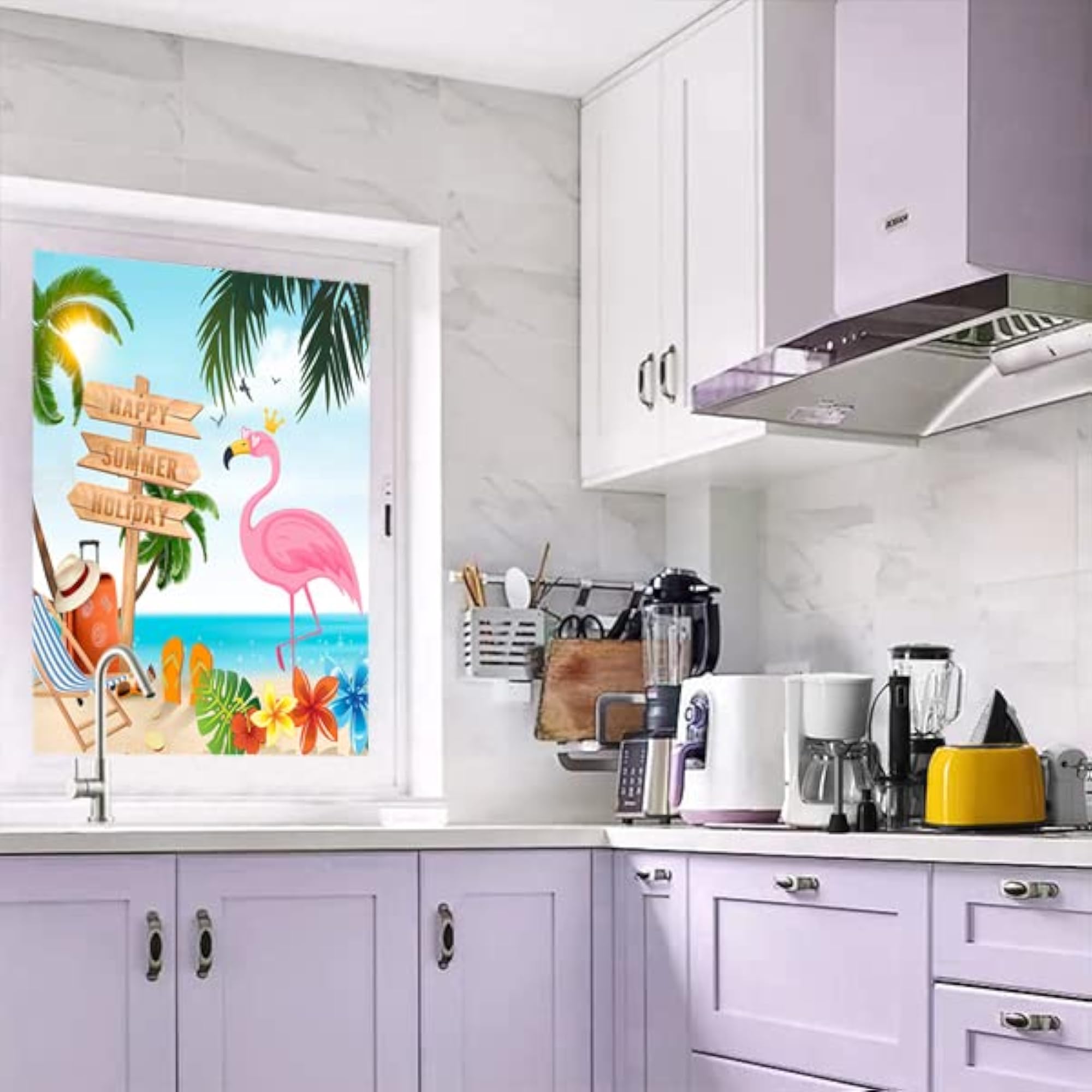 Ocean Summer Beach Theme Window Film