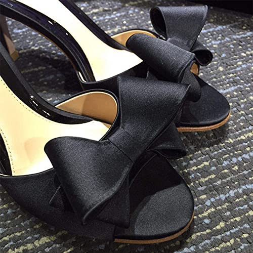 Chaussures d'été talon hauts et mules à talon satin BININBOX pour femme - 4