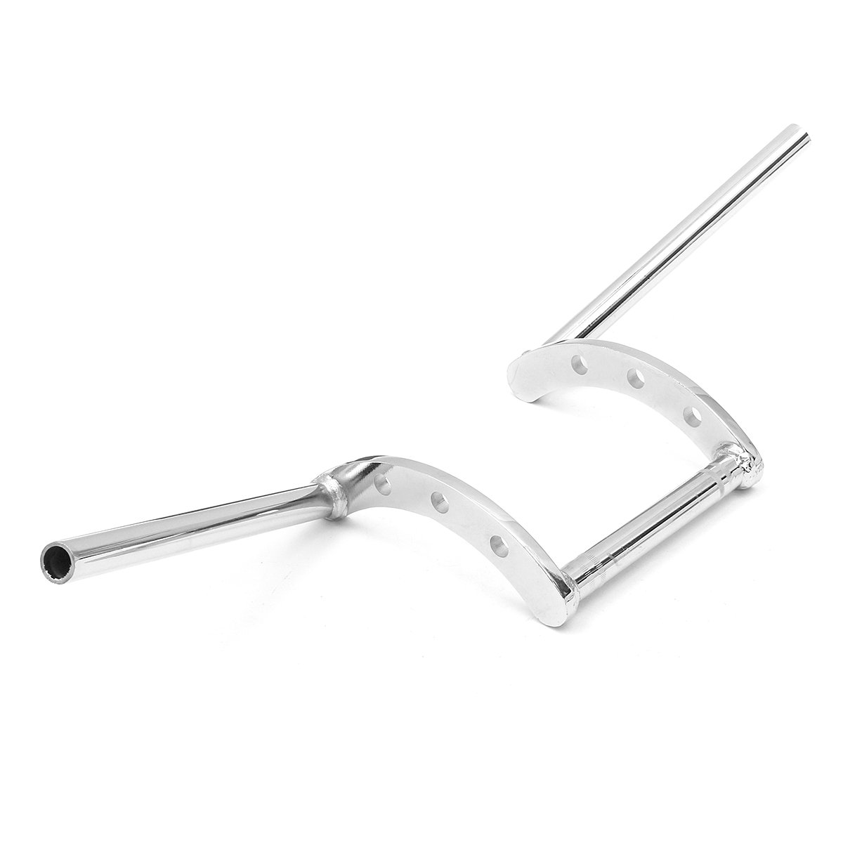 7/8inch 22mm Z-Bar Drag Guidon pour Honda/Yamaha/Suzuki/Kawasaki/Harley/Triumph - Chrome