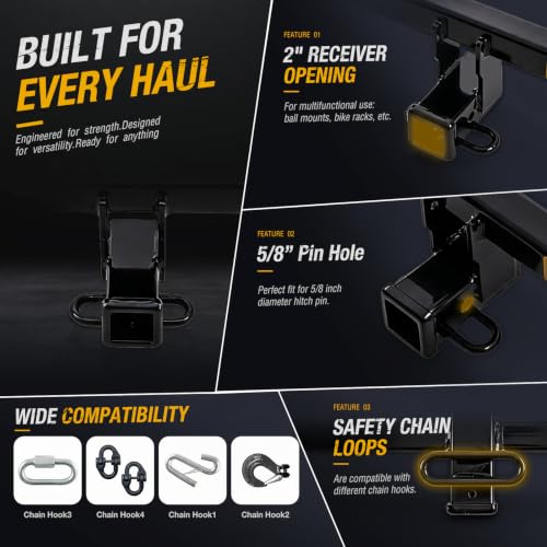Class III Trailer Hitch for 2013–2025 Mazda CX-5 – 2-Inch Receiver, 4,000 lb GTW - Image 4