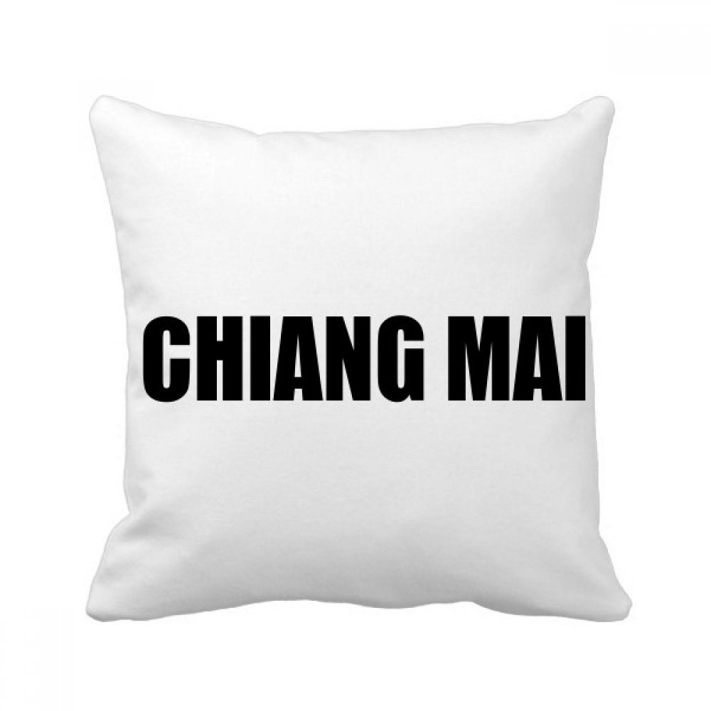 Oreiller Chiang Maï carré pour une touche de voyage sur votre canapé de salon moderne