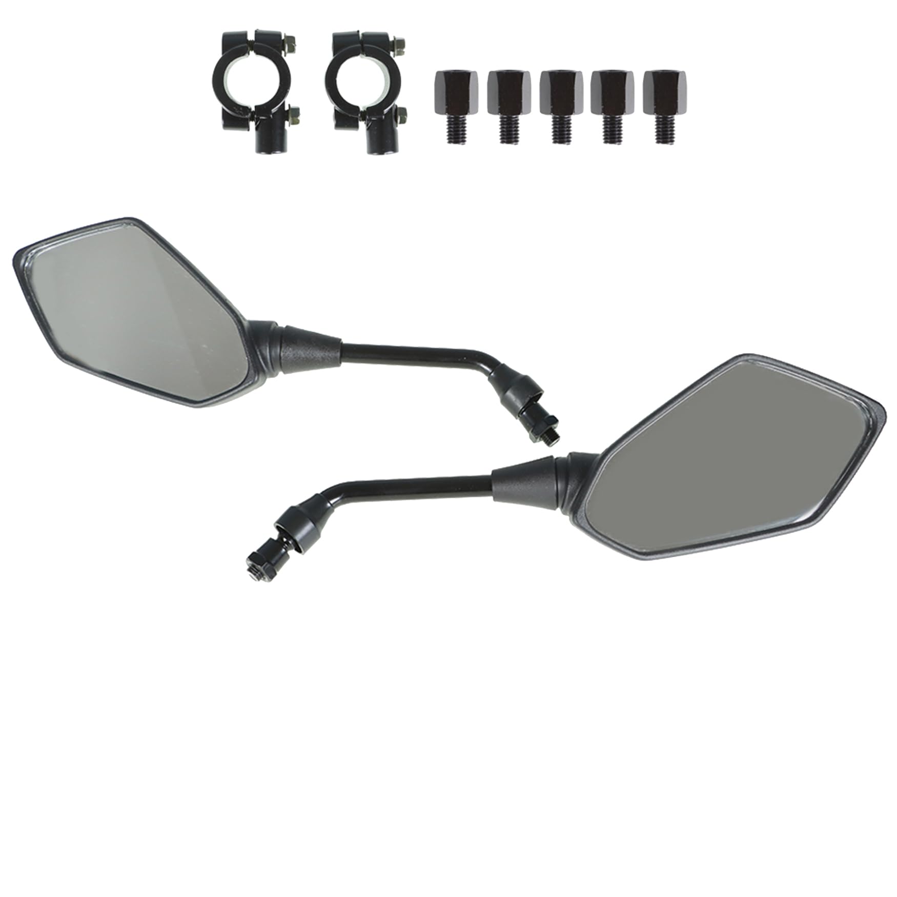 WFLNHB Rear View Side Mirrors With 10mm Clockwise Threaded Bolt Replacement for Can-Am Outlander