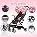 COOL KIDS Portable Stroller with Automatic Fold，Lightweight Umbrella Stroller with Pop Out Sun Canopy，Compact Stroller for Travel