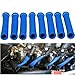 Spark Plug Wire Heat Shield Spark Plug Wire Heat Sleeve Spark Plug Wire Protection 2500 Degree High Temp Heat Tape Protect 8-Pack(Blue)…