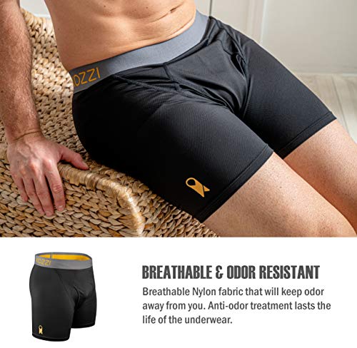 KOZZI Men's Boxer Briefs, Premium Soft Breathable Nylon for Everyday3