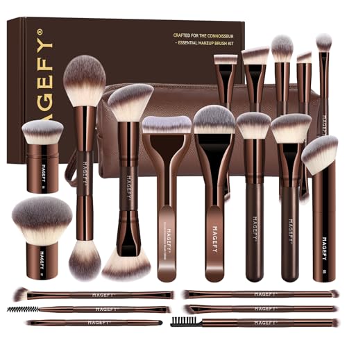 MAGEFY 20 Pcs Double-End Makeup Brushes