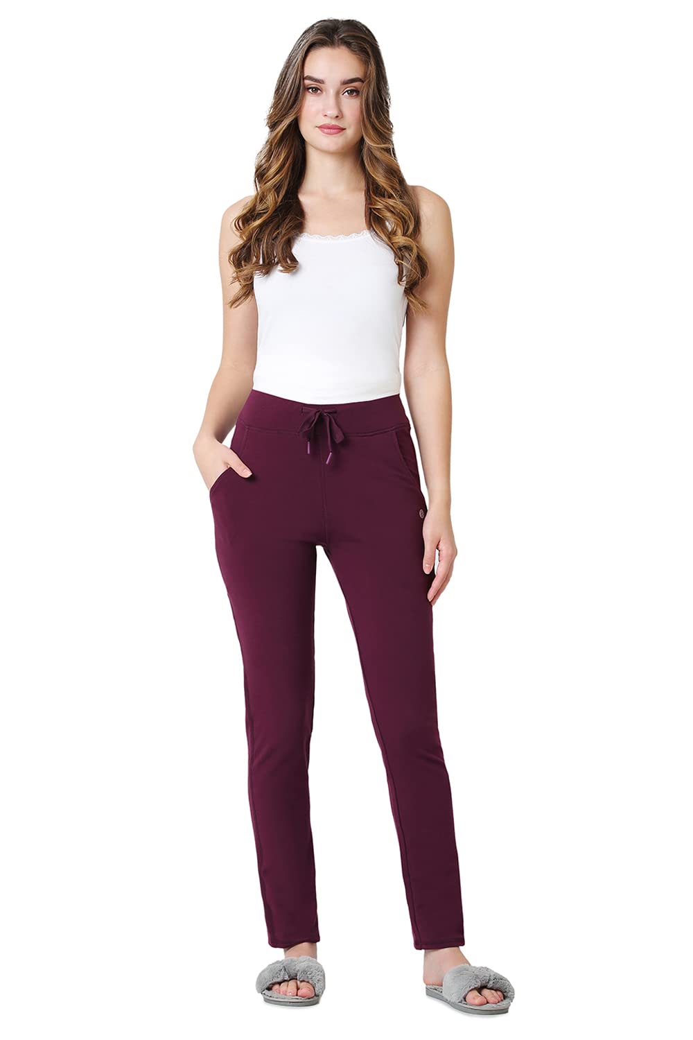 van heusen Women's Relaxed Fit High Rise Relaxed Lounge Pants with Pockets-picture-34