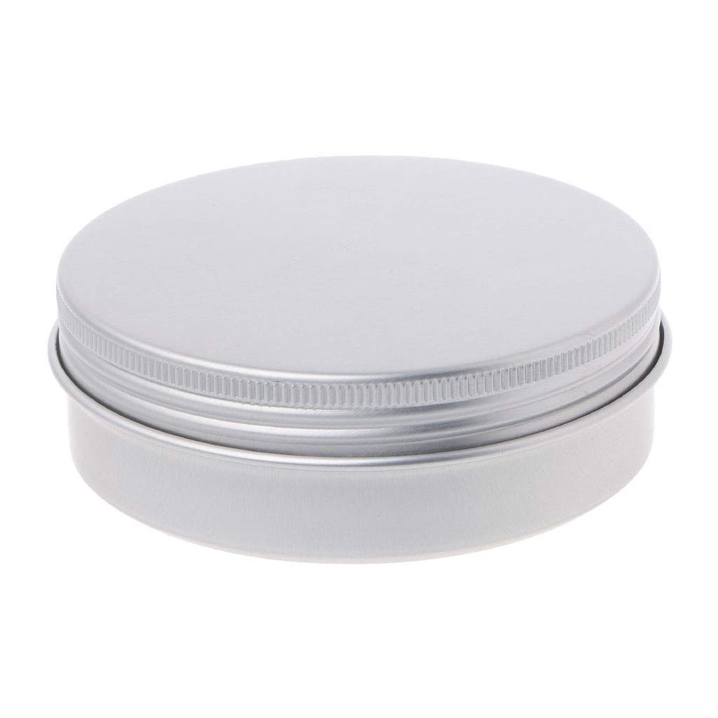 5-120ml Empty Aluminium Cosmetic Pot Jar Silver Tin Container Round Box With Lid