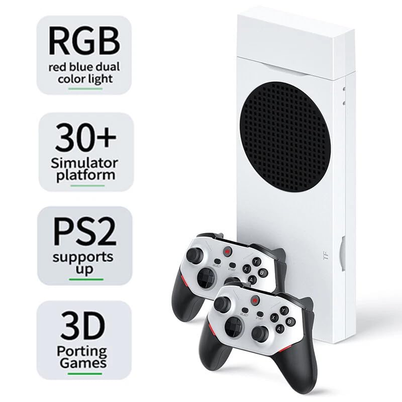 Image of M88 Retro Game Console Retro Game Stick,20000+ Video Games,30+ Emulators,Support 4-Player Online Battles,4K HDMI Arcade Gaming Console with Dual 3D Rocker Plug and Play Emulator Console for TV (128G)