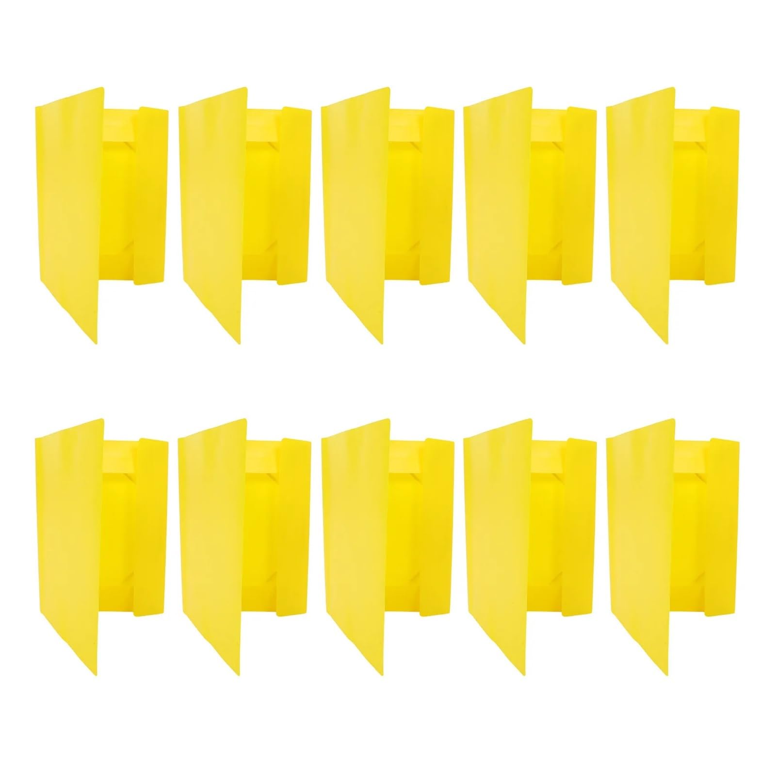 Organizer per documenti con elastico Cartella A4 da 10 pezzi con chiusura elastica gialla | Organizzatore di archiviazione cartacea Portadocumenti for ufficio scolastico, for ricevute, for riporre esami(Yellow)