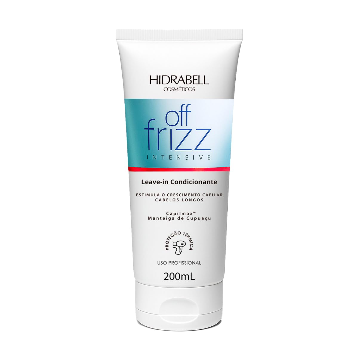 Hidrabell Leave-in Creme Pentear Protetor Térmico Off Frizz 200mL | Anti Frizz |