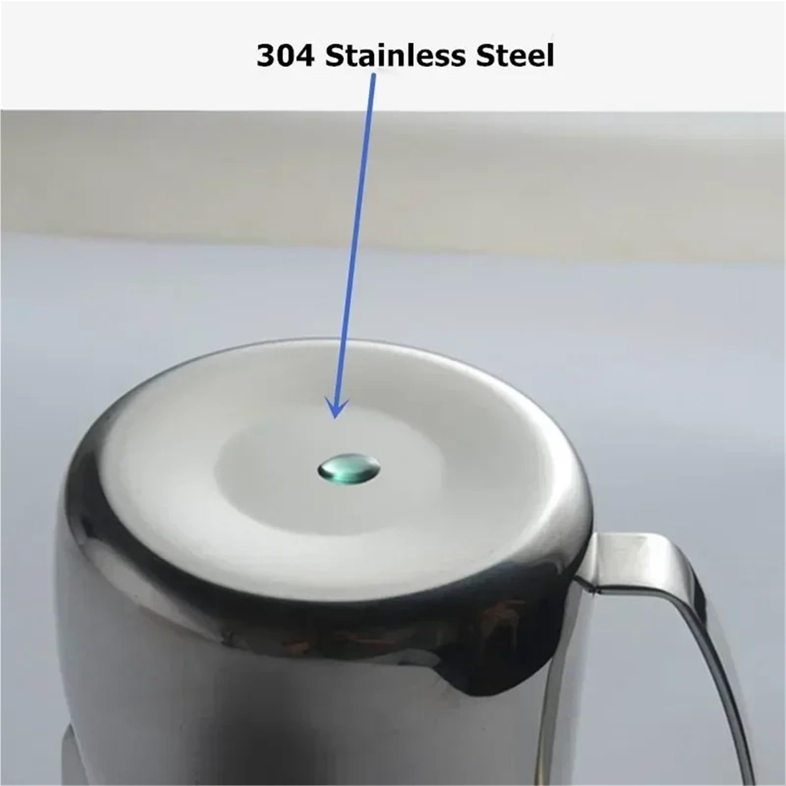 Milchschaum Kanne 350/600 ml Milchaufschäumkännchen aus Edelstahl, Kaffeetasse for Baristas für Creme(350ml,Color 2)