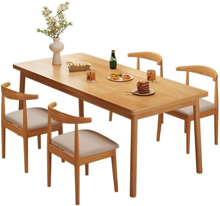 Generic Luxury Modern Minimalist Wooden Dining Table in 140x60x75cm