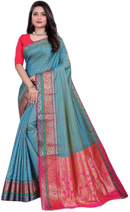 Greenway Lobby Store Chiffon Lace Border Bandhni Saree, Firozy
