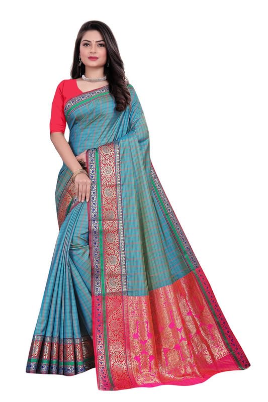 Greenway Lobby Store Chiffon Lace Border Bandhni Saree, Firozy