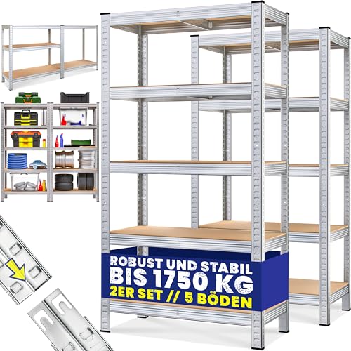 TANTO SPAZIO: i ripiani sono costituiti da cinque pannelli in MDF eco-compatibili e possono sopportare carichi fino a 175 kg per livello, con una capacità di carico totale di 875 kg.