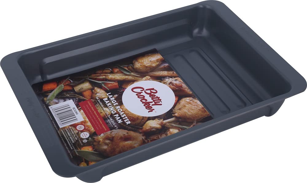 Betty Crocker - FE Large Roaster Baking Pan With Emboss Bottom 38cm