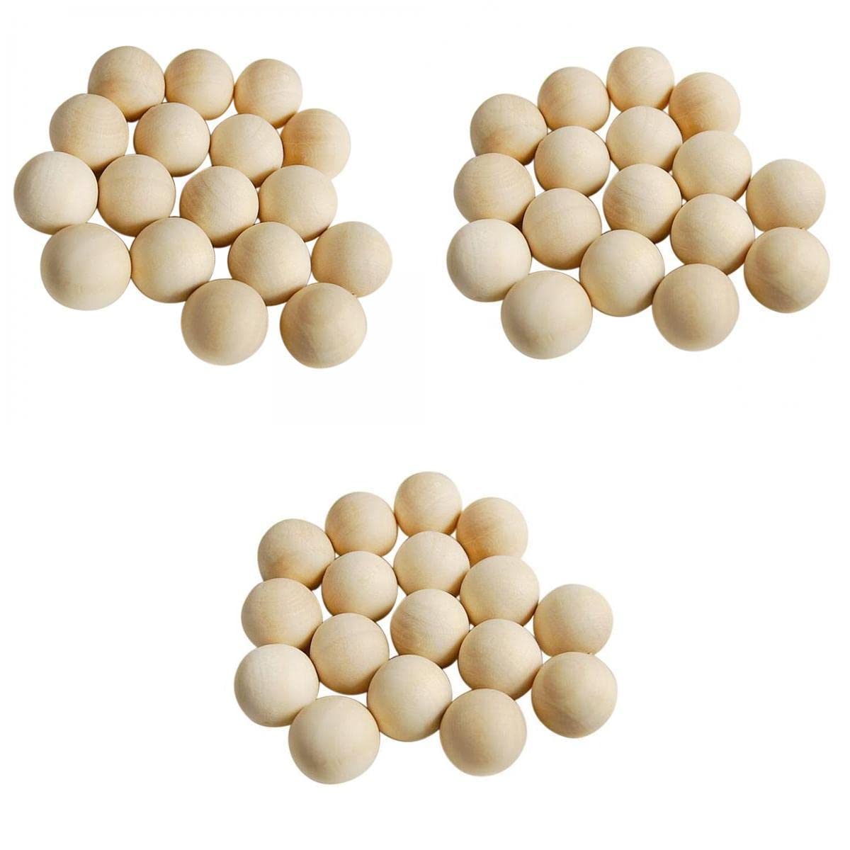 SNAPPSY 300 Pieces Bulk Round Wood Beads Loose Spacer for Jewelry Crafts-picture-30