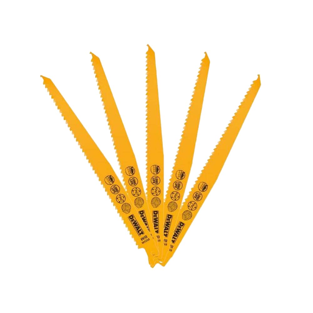 DEWALT Profesjonalny Brzeszczot sable bi-metal 228 mm dla profesjonalistów i majsterkowiczów do pracy profesjonalnej 228 mm