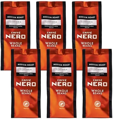 Caffè Nero Colombia Single Origin Whole Roasted Coffee Beans - 1.2KG