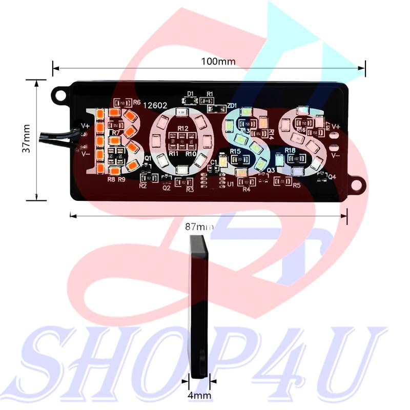 Image of 5W Boss Design LED Module Number Plate Light for Car & Bike Modification | Waterproof 12V Decorative LED Light (Pack of 2)