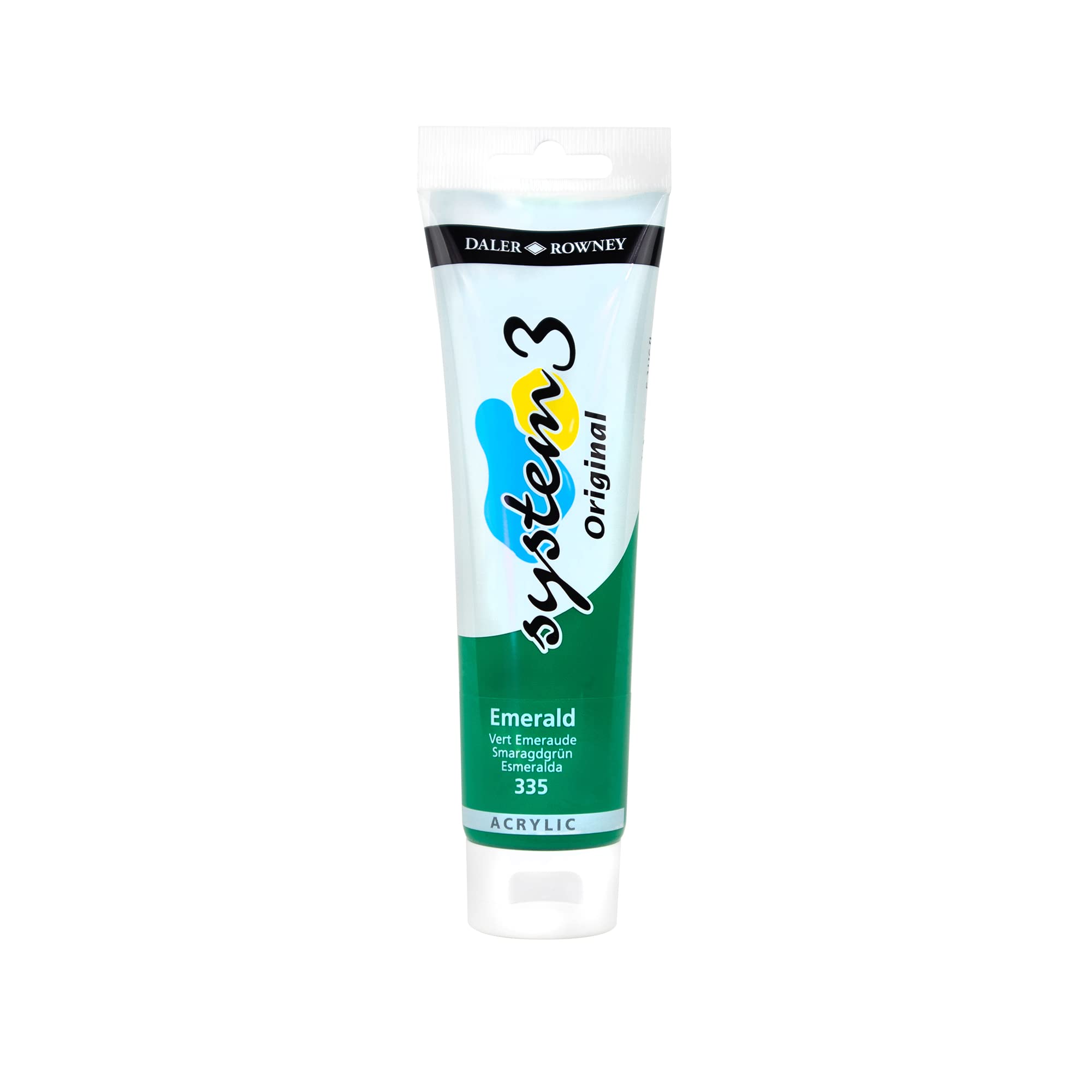 Daler-Rowney System3 Acrylic Paint, Plastic Tube, 5.07oz - 150 ml, Emerald
