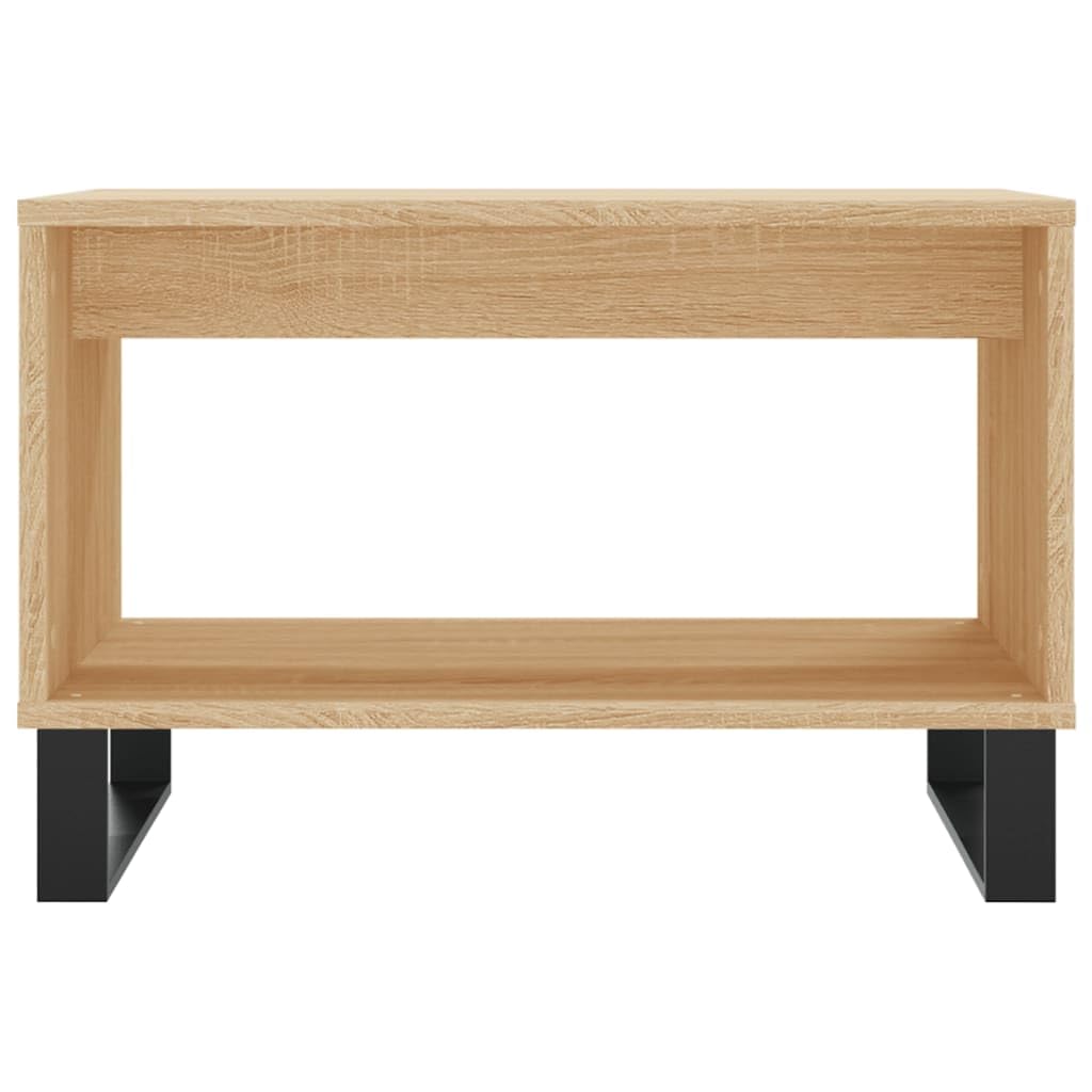 vidaXL Mesa de Centro Madera de ingeniería Roble Sonoma 60x50x40 cm