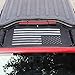 JeCar Mesh Sunshade 2 Door Durable Polyester Top Cover Provides UV Sun Protection for Jeep Wrangler JK & Unlimited 2007-2018 (Black and White American Flag)
