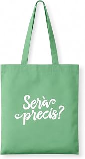 AKARURE Bolsa tote Bag Algodón Serà precis? - Frase en Valenciano