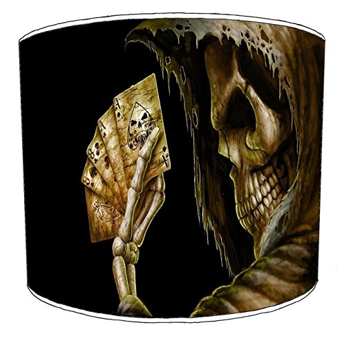 Gothic Skull Lampshade for A Table Lamp in 3 Sizes - Free Personalisation