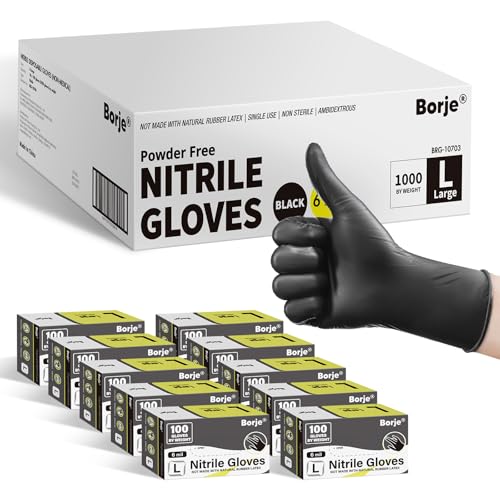 Image of Borje Disposable Nitrile Gloves, Food Safe, Cooking, Cleaning