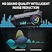 ELIKIDSTO Motorcycle Helmet Bluetooth Headset Speakers with HiFi Sound,Noise Cancellation,1000mAh Battery,25 Hours Use,Boom Mircrophone,Easy to Install Use with Golves,IPX6 Waterproof,Voice Assistant