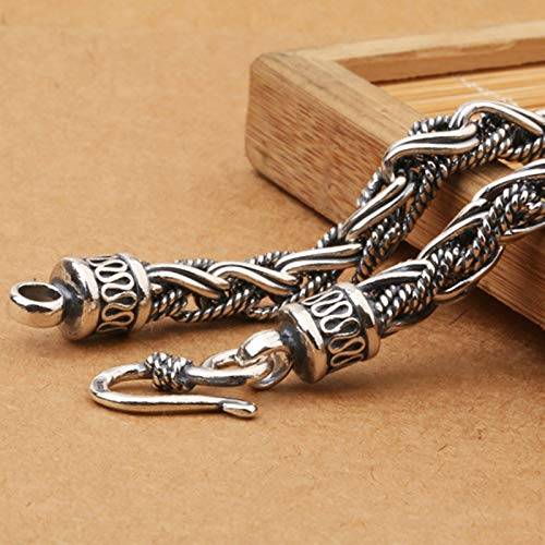 Amody Mens Sterling Silver Pendant Necklace 7mm Wheat Chain Necklace 26 inch Silver Steampunk Pendant Necklace steampunk buy now online