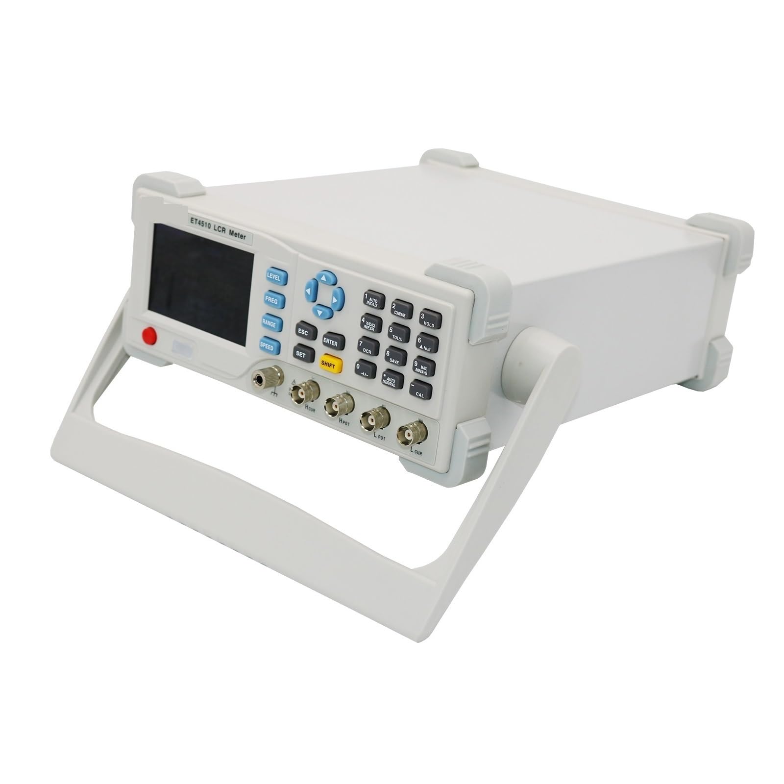 Multímetro medidor LCR profesional, comprobador de capacitores digitales, puente escritorio, 10 Hz a 100 kHz,Medir con precisión(ET4510)