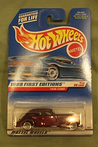Mattel Hot Wheels 1999 First Editions 1:64 Scale Purple 1936 Cord Die Cast Car #001