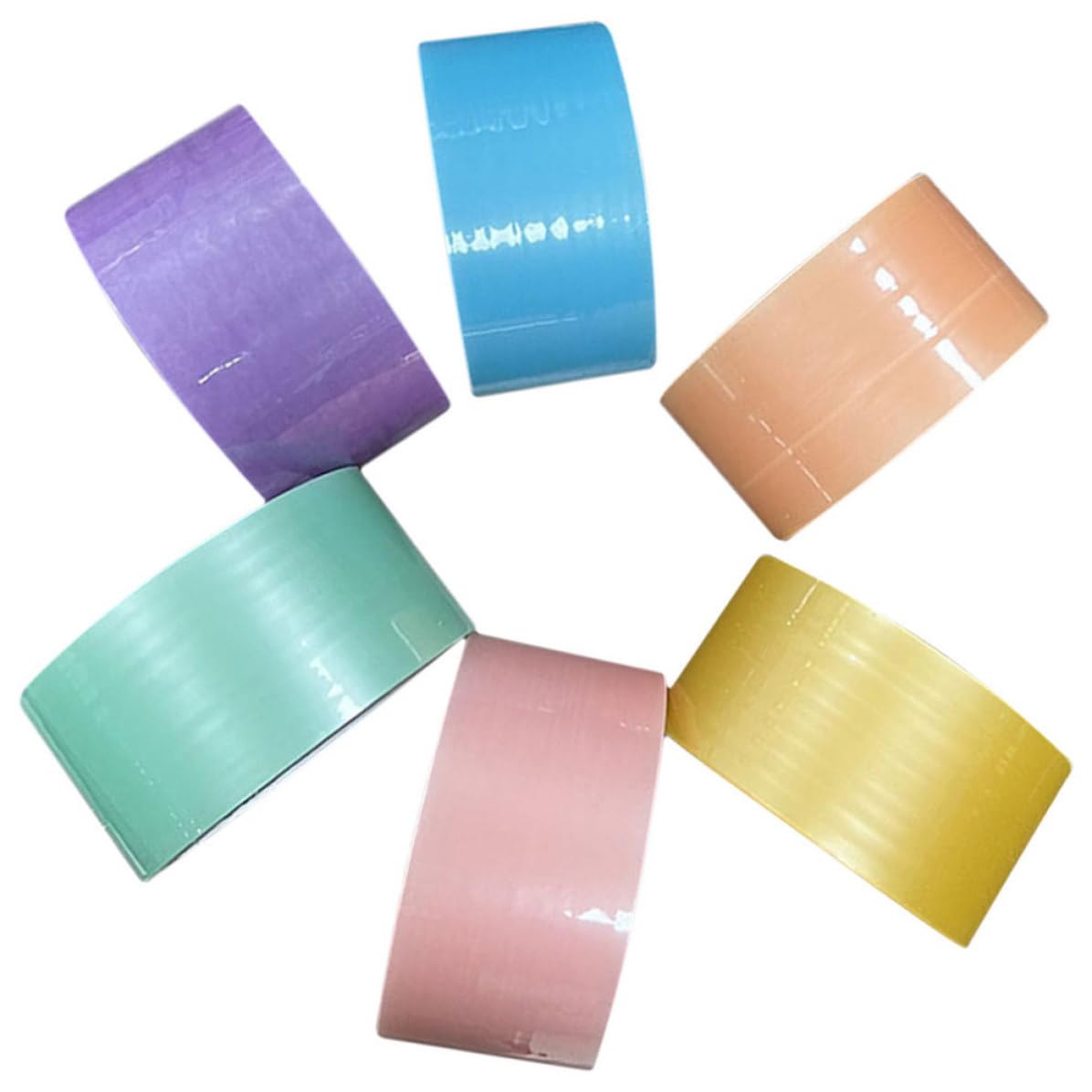 Cinta adhesiva de colores plástica flexible para el alivio del estrés diario 8
