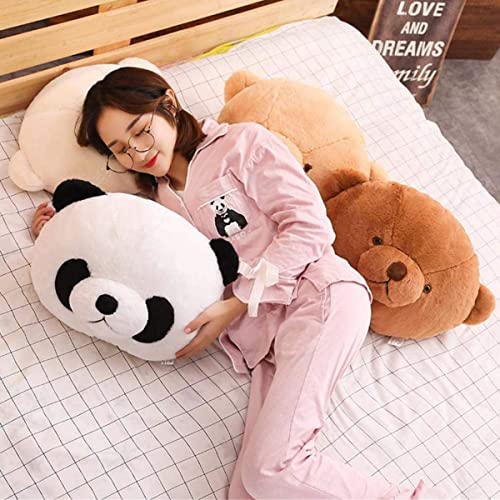 Image of LOVEY DOVEY Panda Head Pillow - Cotton Travel Pillow for Kids & Sofa, Soft Toys, Birthday Gift - White