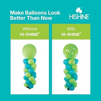 Hi-Shine Balloon Spray 8 oz - Instant Gloss & Vibrant Finish - Enhance Party Decor - Birthdays, Weddings, Special Events - Easy Application - Long-Lasting Results - Elevate Your Celebration