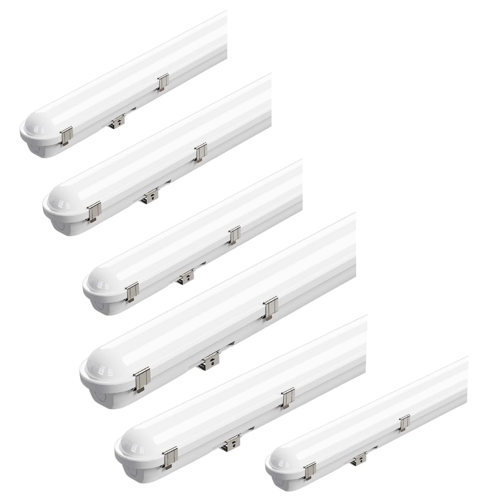 V-Tac White Vt-41004 20W/25W/30W Led Batten Fitting With Samsung Chip-4Ft-Cct: 3In1-Ip65/Ik10 | 30 Watts | 135Lm/W Efficiency | 4200 Lumens | Ip65 | Ik10 Protection | 50,000 Hours Life | Pack Of 6
