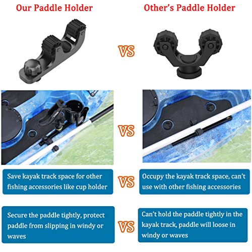 Huntury Kayak Paddle Holder, Kayak Track Mount Accessories, Kayak Oar