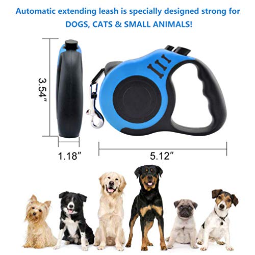 Retractable Dog Leash for Medium - Small Dogs and Cats 16.5FT Tangle Free, Heavy Duty Walking Leash with Anti Slip… - Image 3