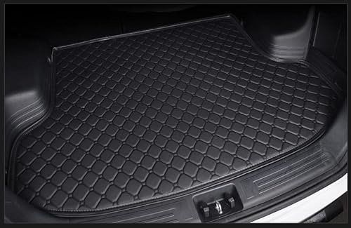 Tapis de Coffre sur Mesure pour Toyota Land Cruiser 7seats 2017-2021, Couper pour l’Ajuster- Housse Protection de Coffre Liner Tapis en Cuir Antidérapant Imperméable Cover