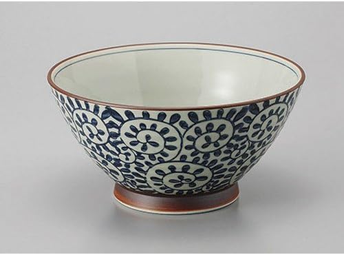 せともの本舗 Set of 5, Arita Ware Red Maki Shozui Tendon, 7.1 x 3.5 inches (18 x 9 cm) [Restaurants, Ryokan, Japanese Tableware, Restaurants, Commercial Utensils, Tableware]