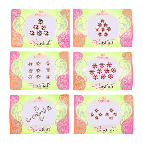 Bindi autocollant visage pour éviter la colle cosmétique, lot de 6 cristaux de front faciles
