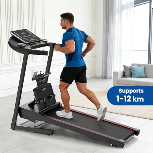 Image of 2-in-1 Treadmill and Rowing Machine Combines Running and Rowing for Aerobic Exercise with Adjustable Resistance, Space-Saving Full-Body Workout Machine